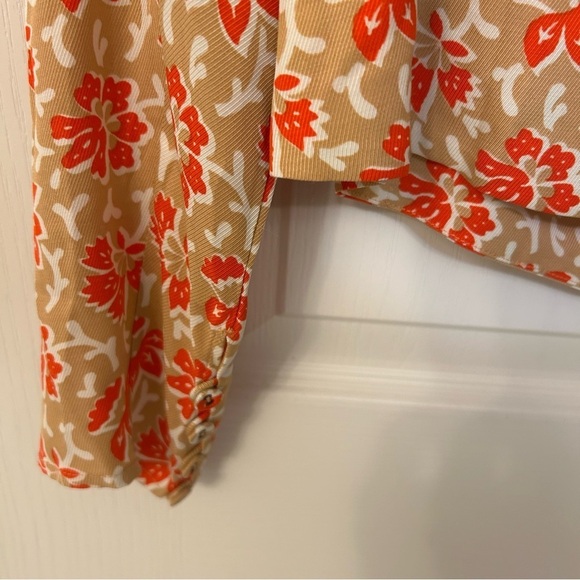 Joie Bailey Floral Print Top in Vibrant Red Multi Size S - Picture 4 of 8
